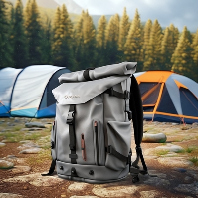 Zaino da campeggio unisex per sport all'aperto 60L con copertura impermeabile e softback