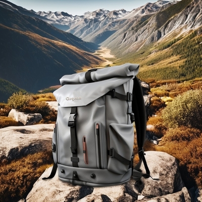 Zaino da campeggio unisex per sport all'aperto 60L con copertura impermeabile e softback