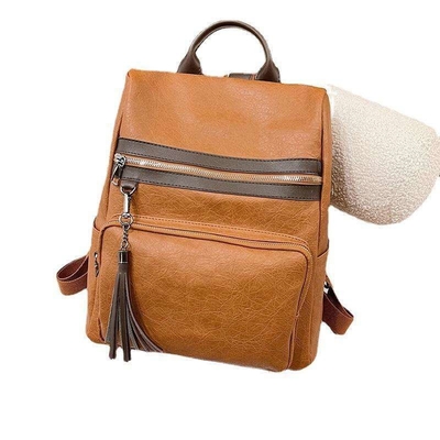 Computer impermeabile Laptop Zaino a due vie per ragazze Bange Bag Custom PU cuoio