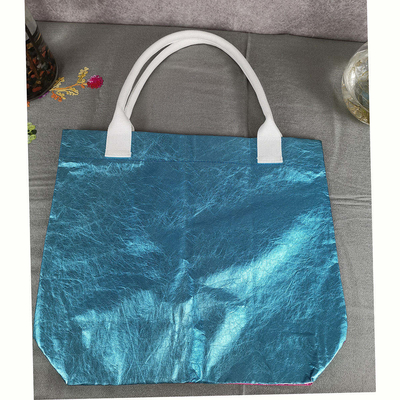 Single Handle Stile Moda Carta Kraft Sacchetto per immagazzinamento per uso domestico Sacchetto Tote Grande capacità