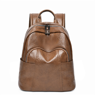 Zaino da donna in PU con chiusura a cerniera 37*29*6cm