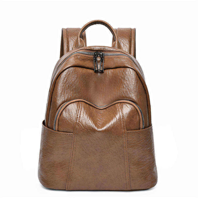 Prova comfort e durata con uno zaino mini in pelle trapezoide PU unisex