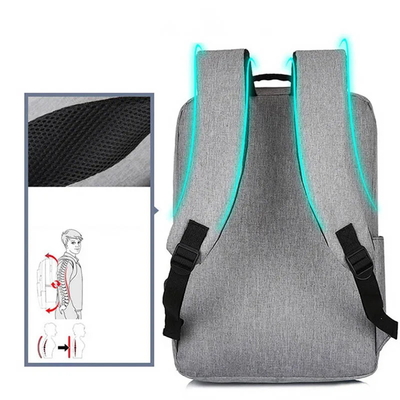 Custom LOGO Zaino portatile per uomo Zaino da lavoro a dos Zaino impermeabile Oxford zaino scolastico Zaino per studenti con USB