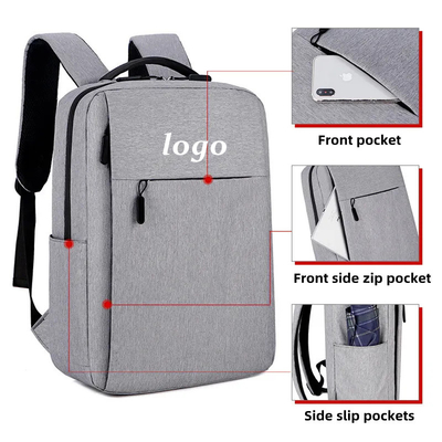 Custom LOGO Zaino portatile per uomo Zaino da lavoro a dos Zaino impermeabile Oxford zaino scolastico Zaino per studenti con USB