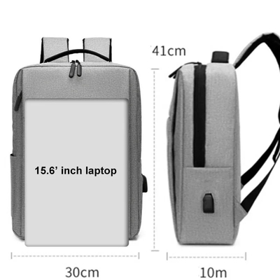 Custom LOGO Zaino portatile per uomo Zaino da lavoro a dos Zaino impermeabile Oxford zaino scolastico Zaino per studenti con USB
