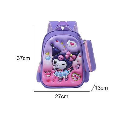 personalizzato 2024 Sanrio 3D Stampa di cartoni animati Borsa da ginnastica Zaino per studenti Zaino per bambini impermeabile mymelody Zaino per bambini Zaino scolastico