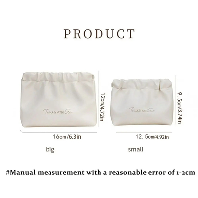 Logo personalizzato Borsa trucco Borsa da viaggio Prodotti igienici Borsa per labbra Borsa di stoccaggio Auricolare Gioielli Borsa a foglia mini borsa cosmetica borsa da mano femminile