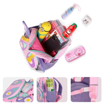 Bambini Carini Zaino Per Ragazze Piccole 3D Cartoni animati Bambini Borse da scuola Borse da 1-3 anni Asilo Nursing Borse da viaggio Bambini Zaino Giocattoli Zaino Regalo Per Bambini Zaino Da Giorno