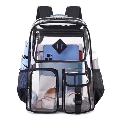 Portafoglio di viaggio trasparente all'ingrosso per la scuola borsa da letto trasparente in PVC superiore per le ragazze ragazzi per la scuola borsa da letto per gli uomini donne borsa da studio