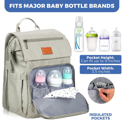 Borsa per pannolini per bambini personalizzata con cambio borsa da viaggio grande per neonati Neonati essenziali Pacchetto zaino per mamme Zaino casual per donne