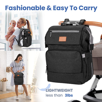 Borsa per pannolini per bambini personalizzata con cambio borsa da viaggio grande per neonati Neonati essenziali Pacchetto zaino per mamme Zaino casual per donne