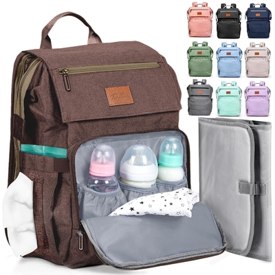 Borsa per pannolini per bambini personalizzata con cambio borsa da viaggio grande per neonati Neonati essenziali Pacchetto zaino per mamme Zaino casual per donne