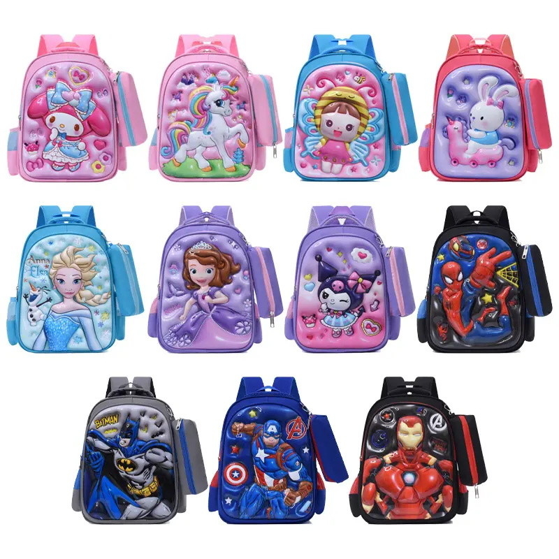 personalizzato 2024 Sanrio 3D Stampa di cartoni animati Borsa da ginnastica Zaino per studenti Zaino per bambini impermeabile mymelody Zaino per bambini Zaino scolastico
